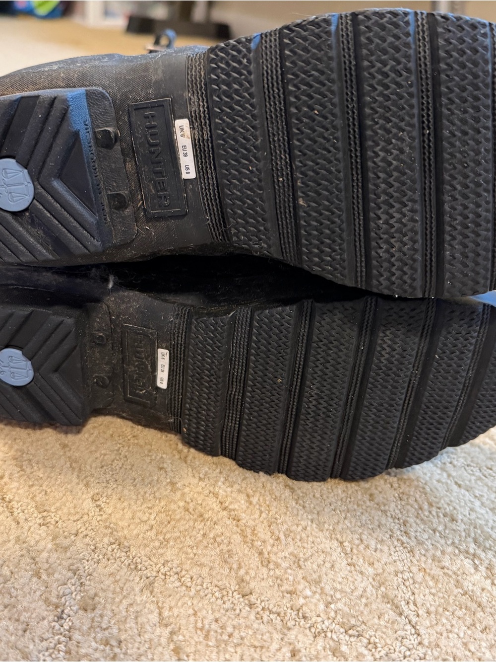 Hunter Black Classic Tall Rain Boots - Picture 3 of 4